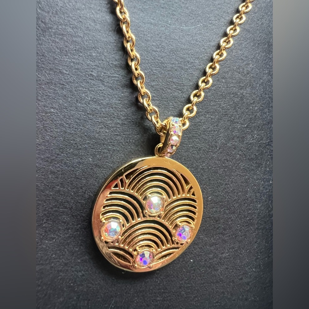 Kurt Geiger Gold Circle Pendant Necklace